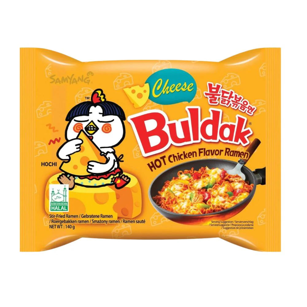 Samyang Buldak Hot Chicken Flavor Cheese, ramen al pollo piccante da 140g